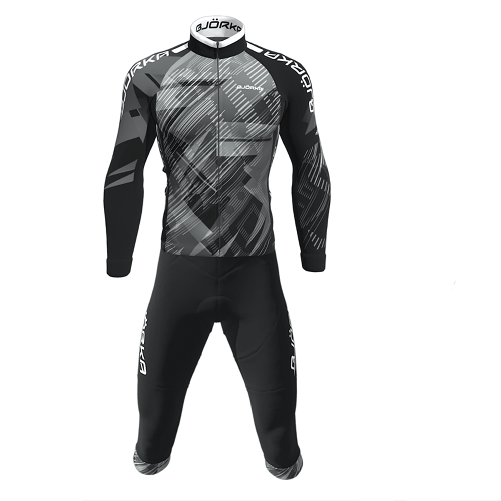 Mountain Biking Pants For Men - Lente/Herfst Bjorka Fietsen Lange Mouwen Bib