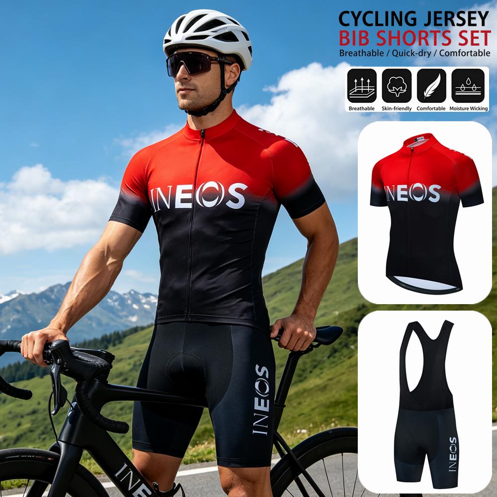 Mountain Biking Pants For Men - 2026 INEOS Fietskleding met korte mouwen,