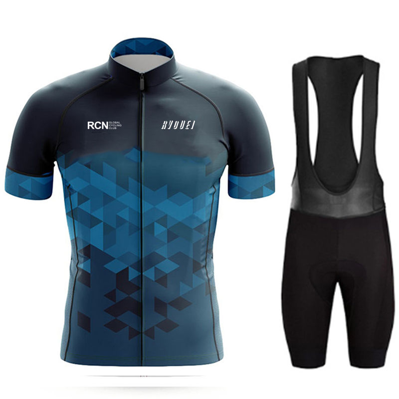 Mountain Biking Pants For Men - Rcn Rvouei Wielertrui Set Zomer Fietspak