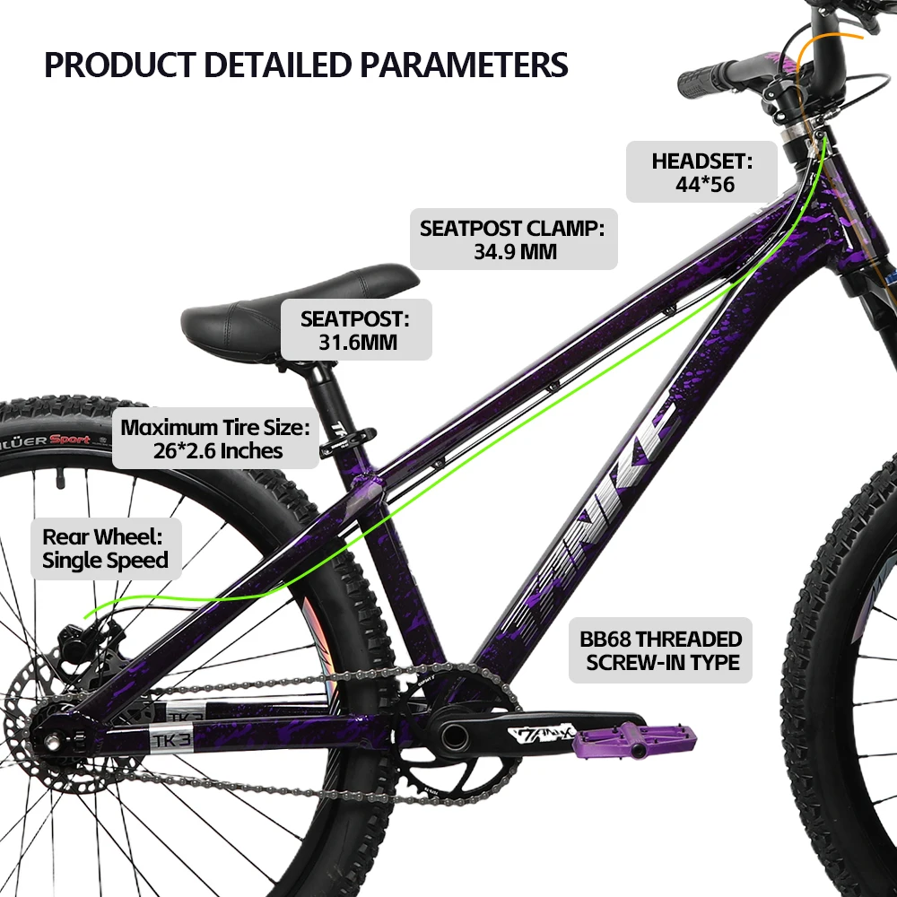 26 inch Dirt Jump Frame Ultral - Mountain Biking Jumps recensie en prijs