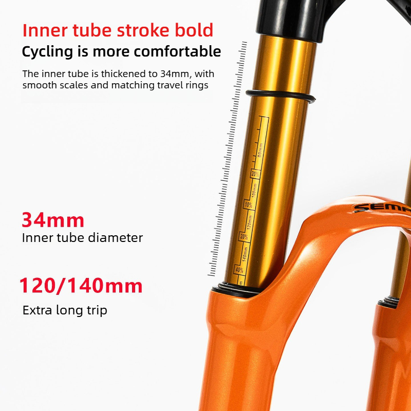 SEMYT 140mm MTB luchtvork, 34m - Mountain Biking Jumps recensie en prijs